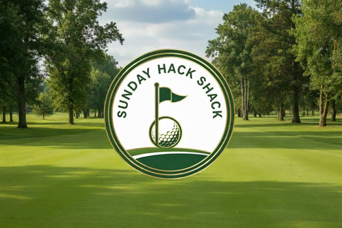 Golf course with 'Pin High Supply' logo overlay